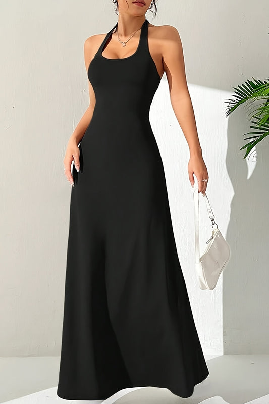 Elegant Halter Maxi Dress