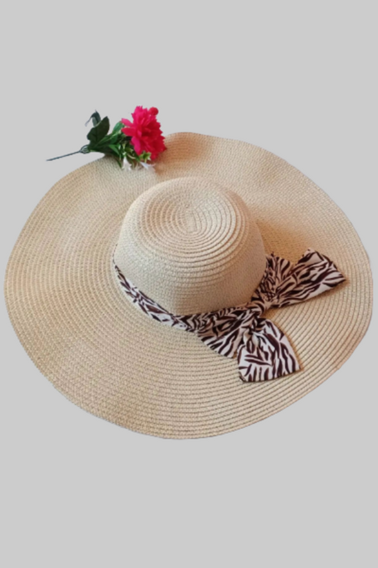 Ribboned Beach Hat