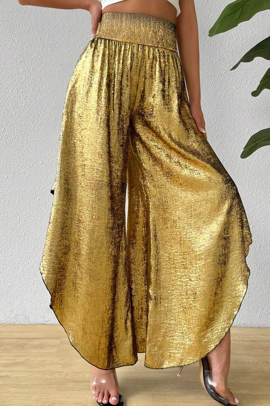 Gold Palazzo Pants