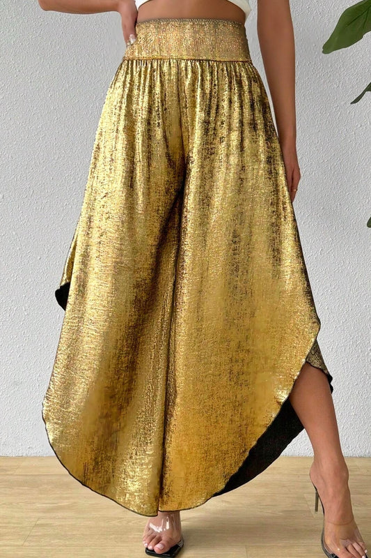 Gold Palazzo Pants