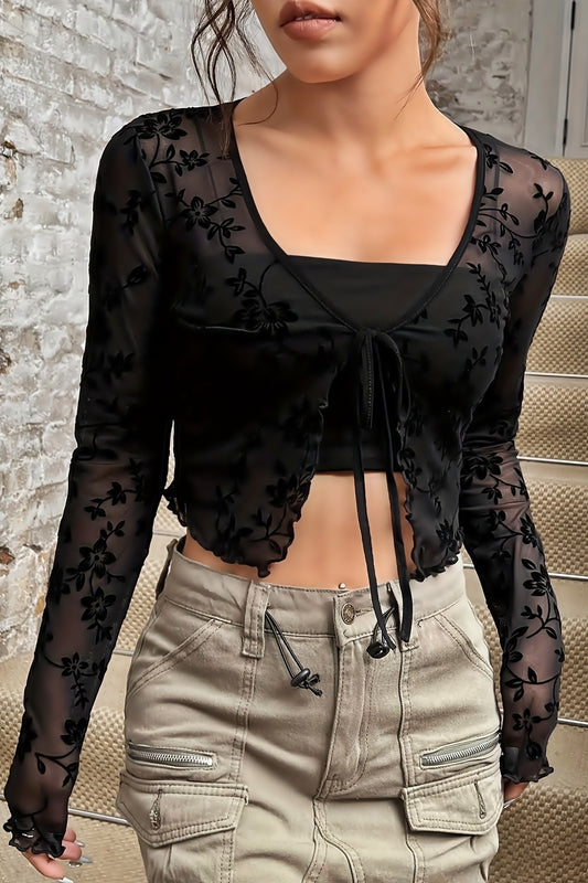 Blossom Mesh Top