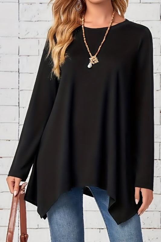 Effortless Chic Black Tunic