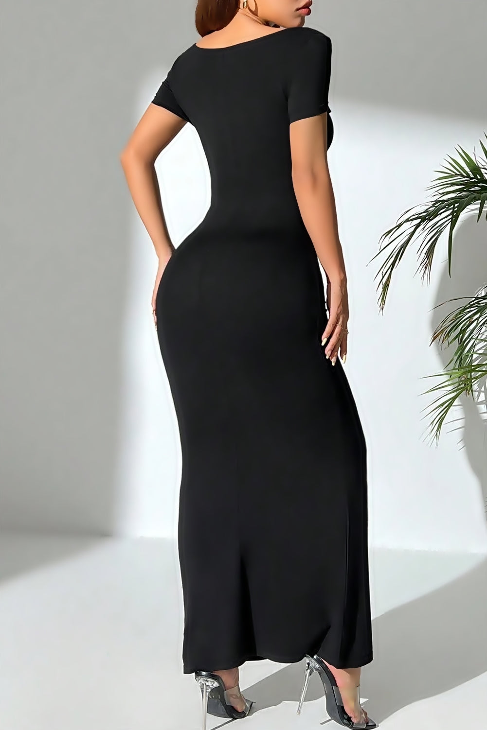 Noir Embrace Maxi Dress