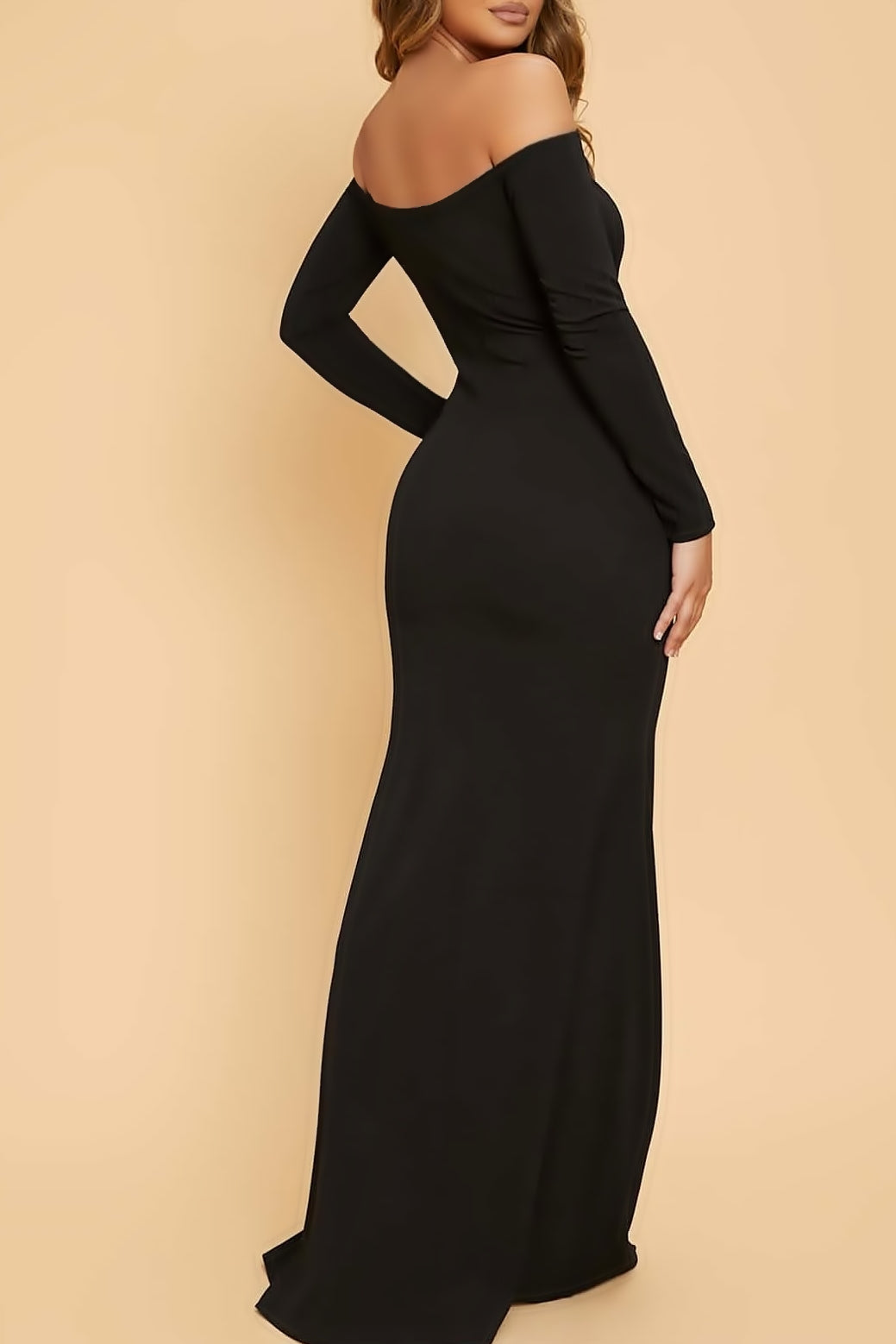 Sleek Off-Shoulder Dress